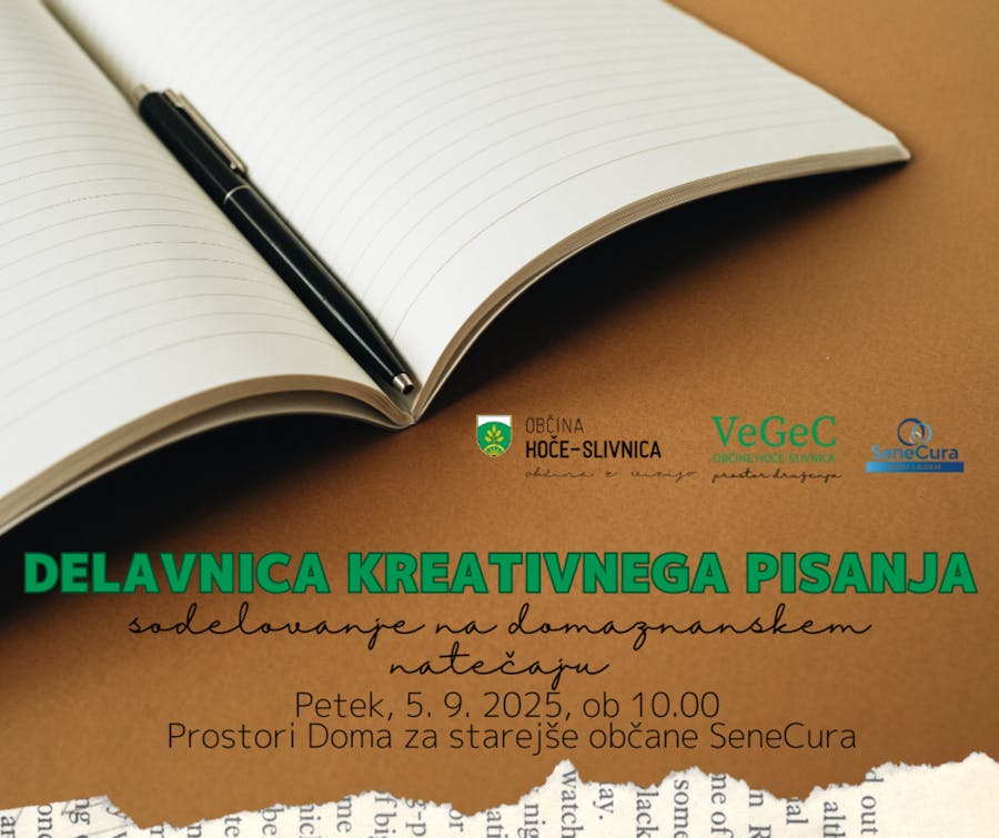 Delavnica kreativnega pisanja - sodelovanje na domoznanskem natečaju